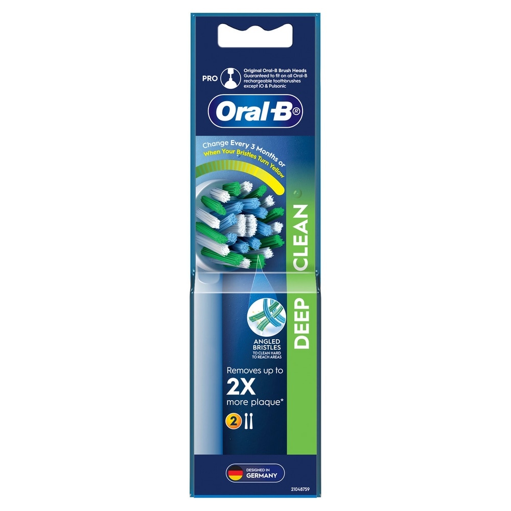 Deep Clean Electric Toothbrush Replacement Head 2s