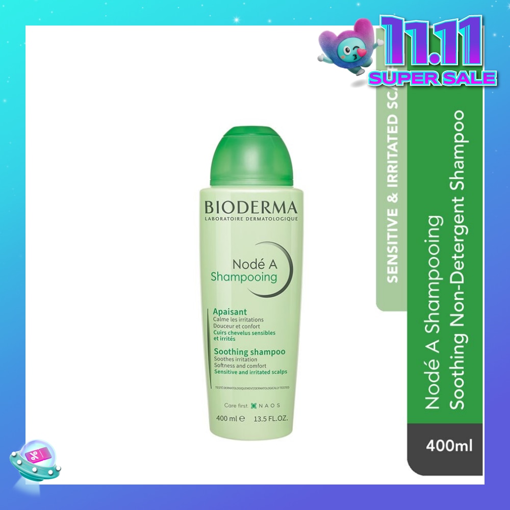 Node A Shampooing Soothing Non-Detergent Shampoo (Sensitive and Irritated Scalp) 400ml