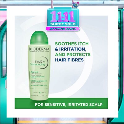 BIODERMA Node A Shampooing Soothing Non Detergent Shampoo (Sensitive and Irritated Scalp) 400ml image