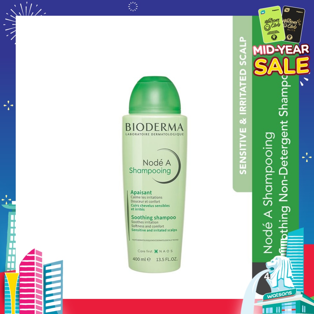 Node A Shampooing Soothing Non-Detergent Shampoo (Sensitive and Irritated Scalp) 400ml