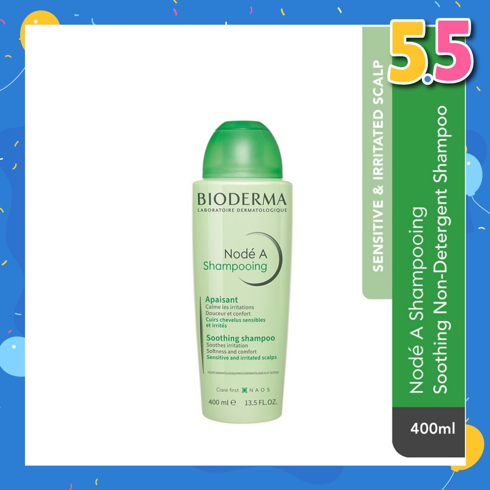 Node A Shampooing Soothing Non-Detergent Shampoo (Sensitive and Irritated Scalp) 400ml