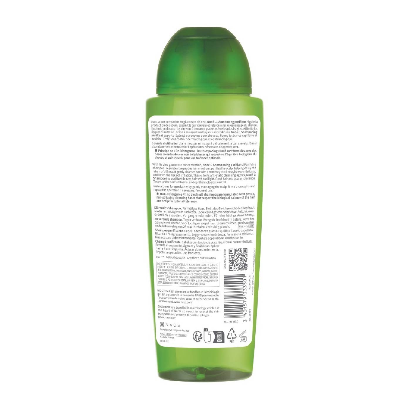 Node G Shampooing Purifying Non-Detergent Shampoo (Oily Hair and Scalp) 400ml image