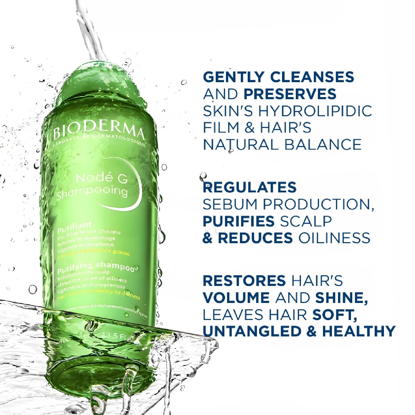 Node G Shampooing Purifying Non-Detergent Shampoo (Oily Hair and Scalp) 400ml image