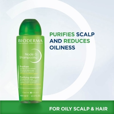 BIODERMA - Node G Shampooing Purifying Non-Detergent Shampoo (Oily Hair and Scalp) 400ml image