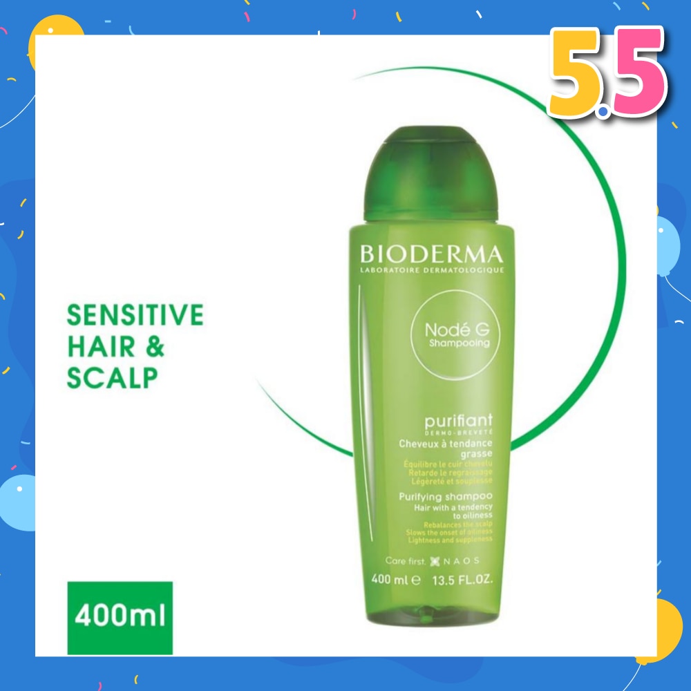 Node G Shampooing Purifying Non-Detergent Shampoo (Oily Hair and Scalp) 400ml