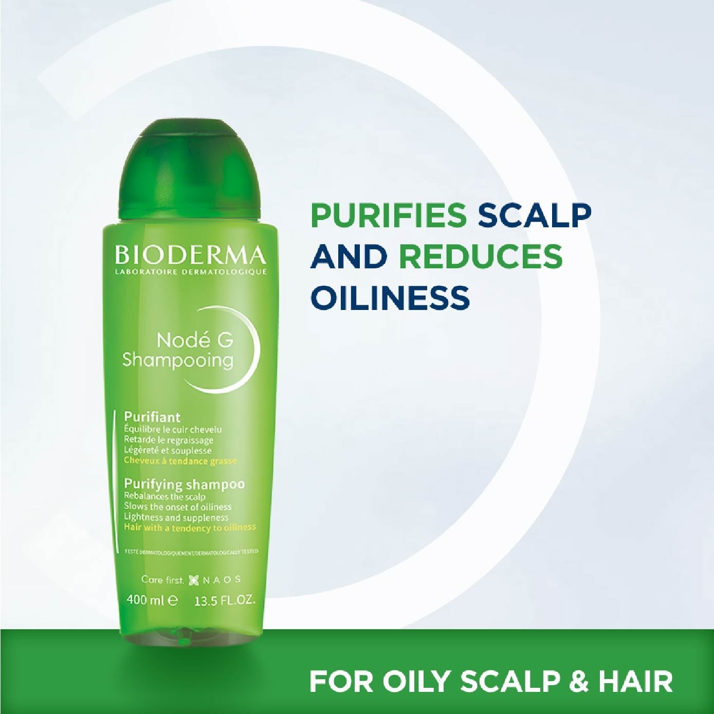 Node G Shampooing Purifying Non-Detergent Shampoo (Oily Hair and Scalp) 400ml image