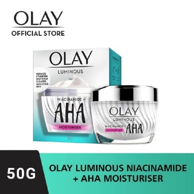 OLAY Luminous Niacinamide + AHA Face Cream Moisturizer (Reduce Acne Marks Skin Care) 50g