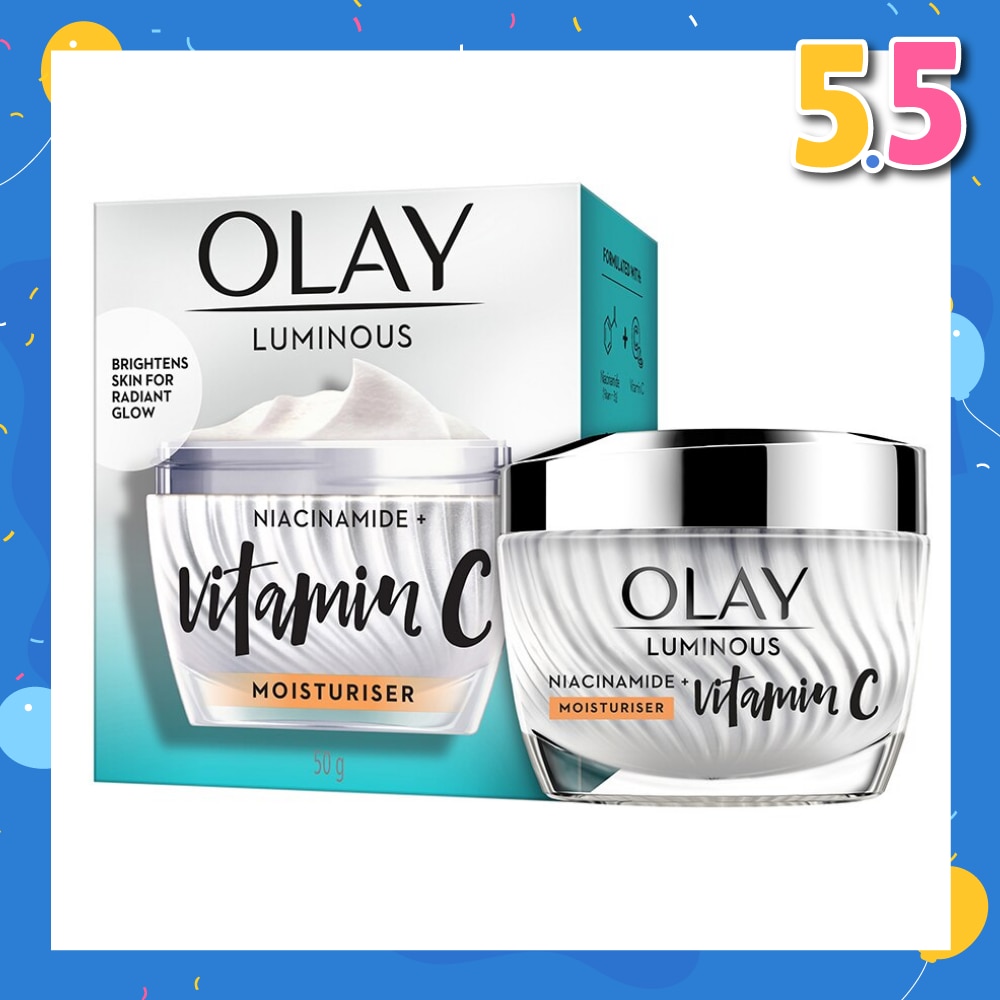 Luminous Niacinamide + Vitamin C Brightening Day Moisturiser For Face Cream Skincare 50g