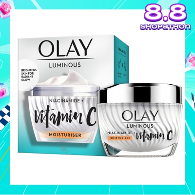 OLAY Luminous Niacinamide + Vitamin C Brightening Day Moisturiser For Face Cream Skincare 50g