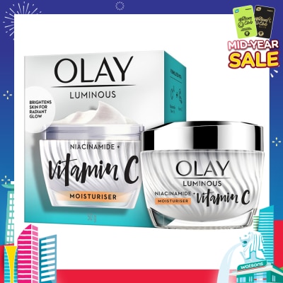 OLAY Luminous Niacinamide + Vitamin C Brightening Day Moisturiser For Face Cream Skincare 50g