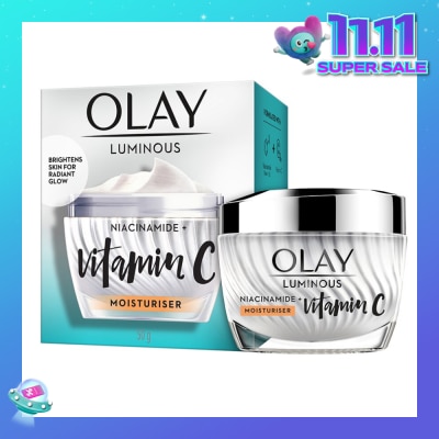 OLAY Luminous Niacinamide + Vitamin C Brightening Day Moisturiser For Face Cream Skincare 50g