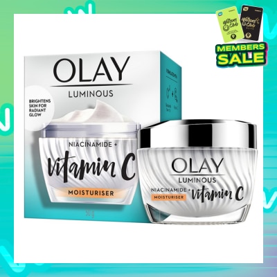 OLAY Luminous Niacinamide + Vitamin C Brightening Day Moisturiser For Face Cream Skincare 50g
