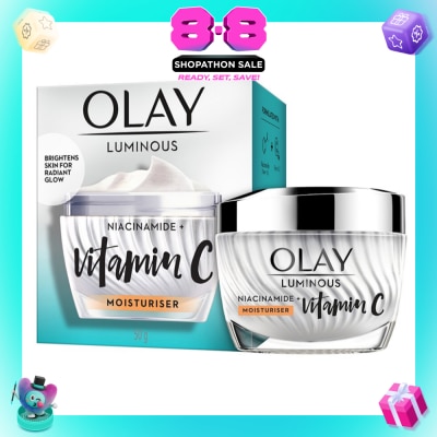 OLAY - Luminous Niacinamide + Vitamin C Brightening Day Moisturiser For Face Cream Skincare 50g