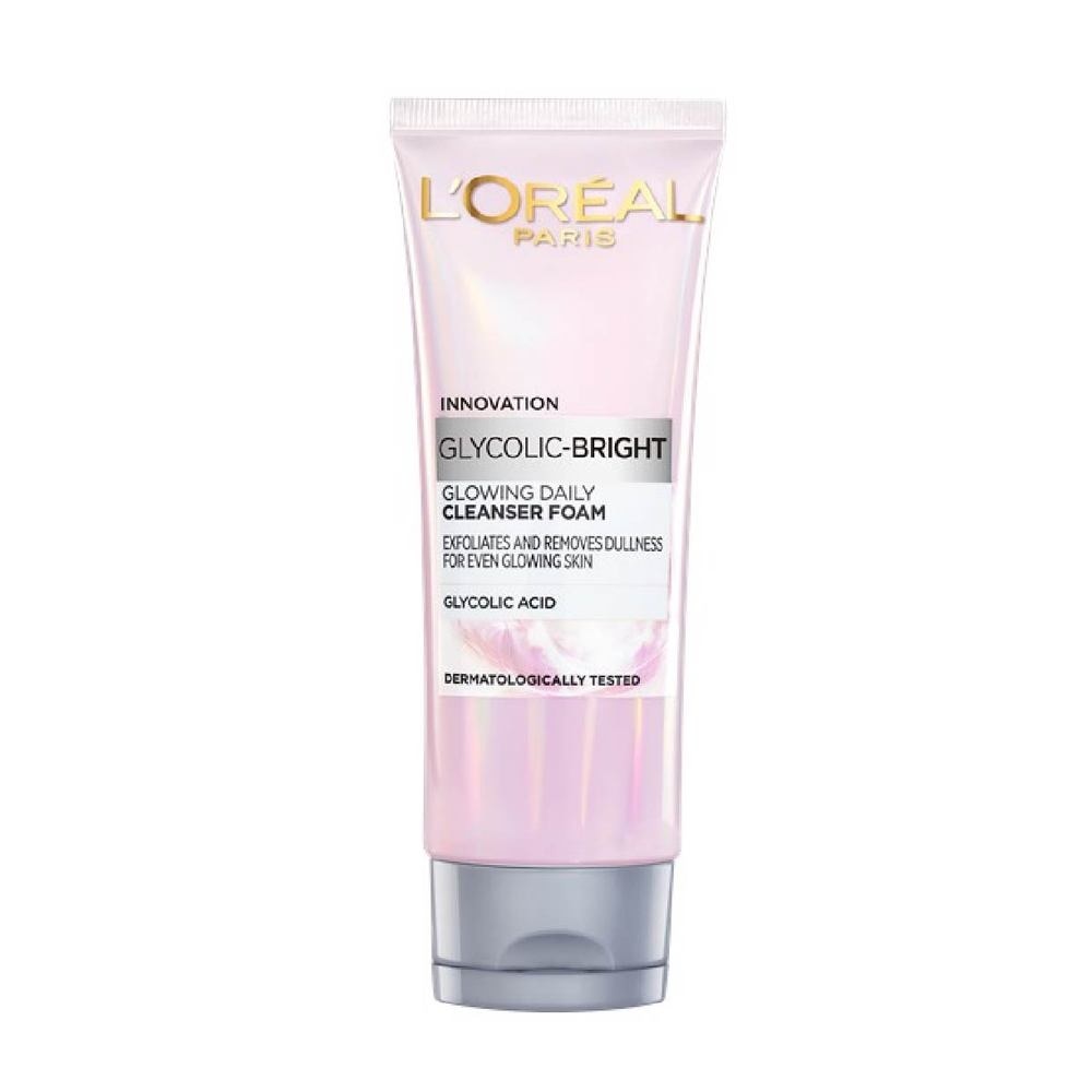 L'oreal Paris Daily Cleansing Foam 100ml (with brightening Glycolic Acid)