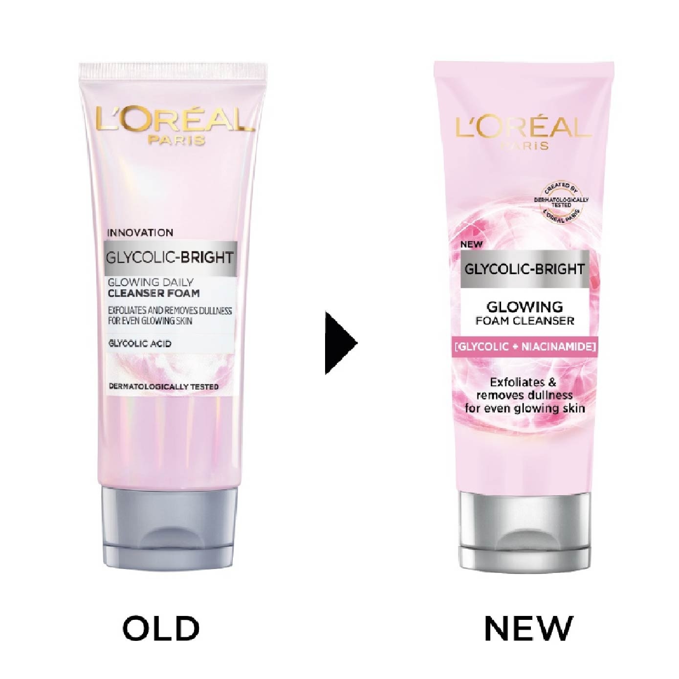 L'oreal Paris Daily Cleansing Foam 100ml (with brightening Glycolic Acid) image
