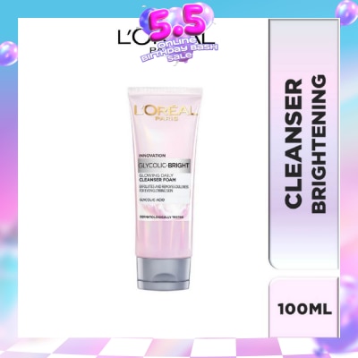L'OREAL PARIS SKINCARE - L'oreal Paris Daily Cleansing Foam 100ml (with brightening Glycolic Acid)