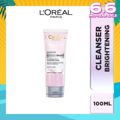 L'OREAL PARIS SKINCARE L'oreal Paris Daily Cleansing Foam 100ml (with brightening Glycolic Acid)