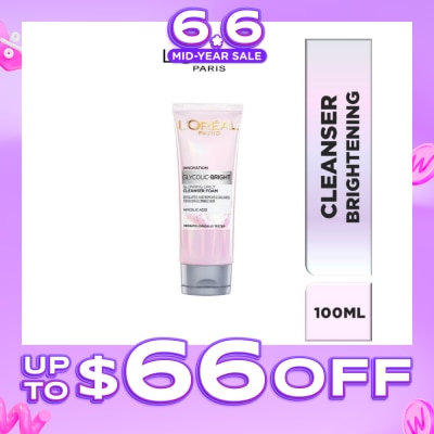 L'OREAL PARIS SKINCARE - L'oreal Paris Daily Cleansing Foam 100ml (with brightening Glycolic Acid)