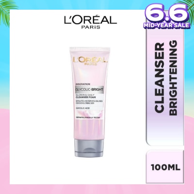 L'OREAL PARIS SKINCARE L'oreal Paris Daily Cleansing Foam 100ml (with brightening Glycolic Acid)
