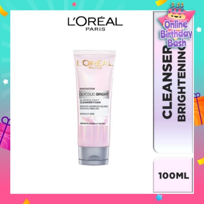 L'OREAL PARIS SKINCARE L'oreal Paris Daily Cleansing Foam 100ml (with brightening Glycolic Acid)