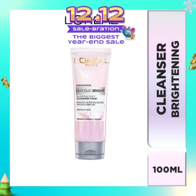 L'OREAL PARIS SKINCARE L'oreal Paris Daily Cleansing Foam 100ml (with brightening Glycolic Acid)