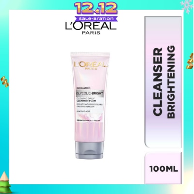 L'OREAL PARIS SKINCARE L'oreal Paris Daily Cleansing Foam 100ml (with brightening Glycolic Acid)