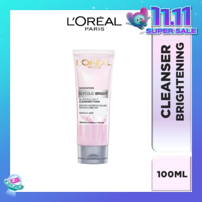 L'OREAL PARIS SKINCARE L'oreal Paris Daily Cleansing Foam 100ml (with brightening Glycolic Acid)