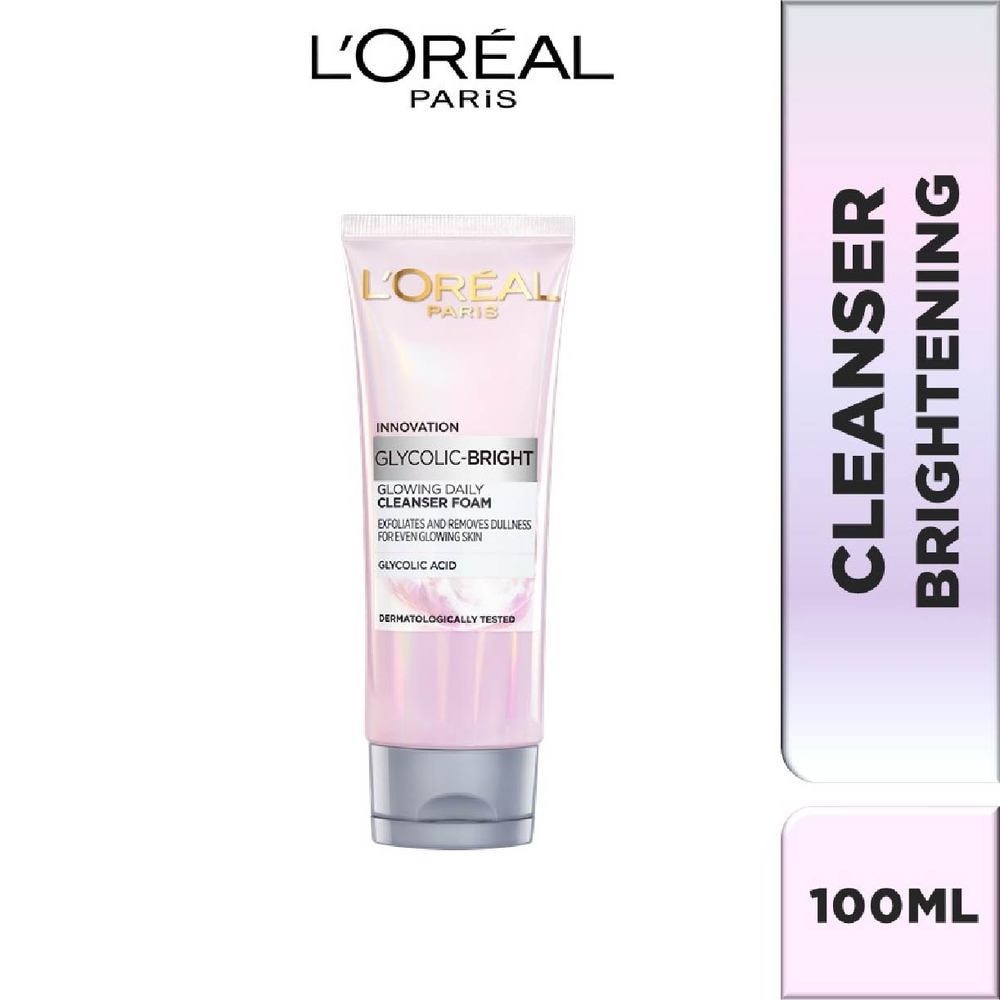 L'oreal Paris Daily Cleansing Foam 100ml (with brightening Glycolic Acid)