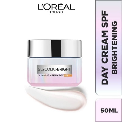 L'OREAL PARIS SKINCARE L'oreal Paris Glycolic Bright Glowing Day Cream 50ml (Contains brightening Glycolic Acid)