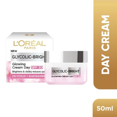 L'OREAL PARIS SKINCARE L'oreal Paris Glycolic Bright Glowing Day Cream 50ml (Contains brightening Glycolic Acid) image