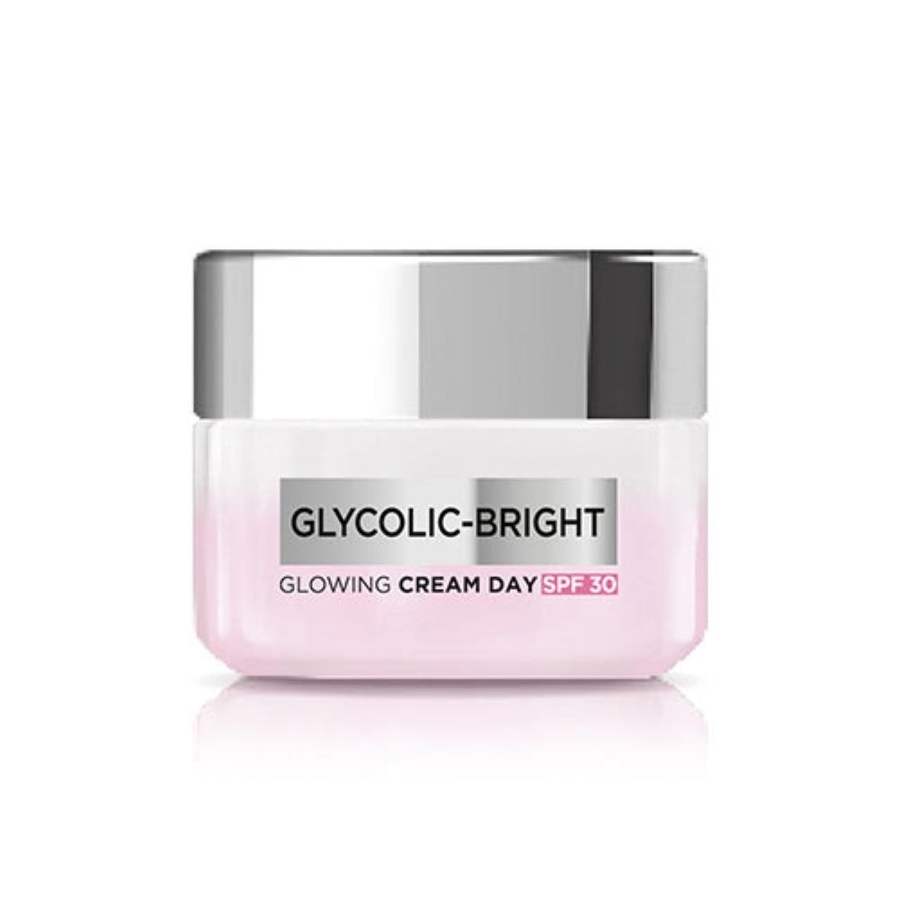 L'oreal Paris Glycolic Bright Glowing Day Cream 50ml (Contains brightening Glycolic Acid)