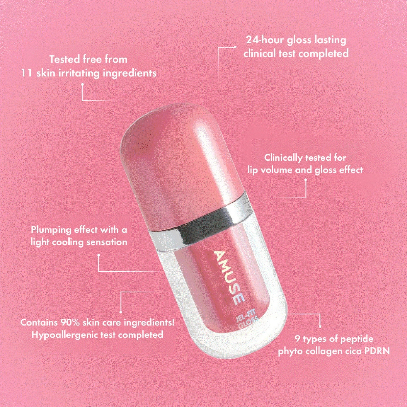 Jel-Fit Lip Gloss #03 NuRose 3.8g image