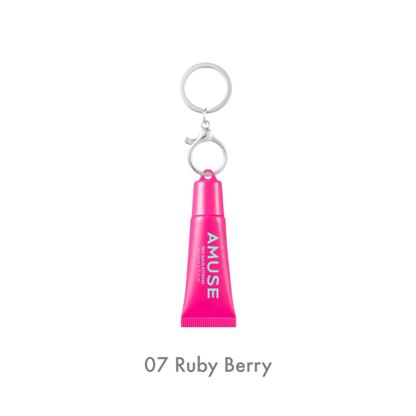 Tint Lip Balm with Keyring #07 Ruby Berry 1s