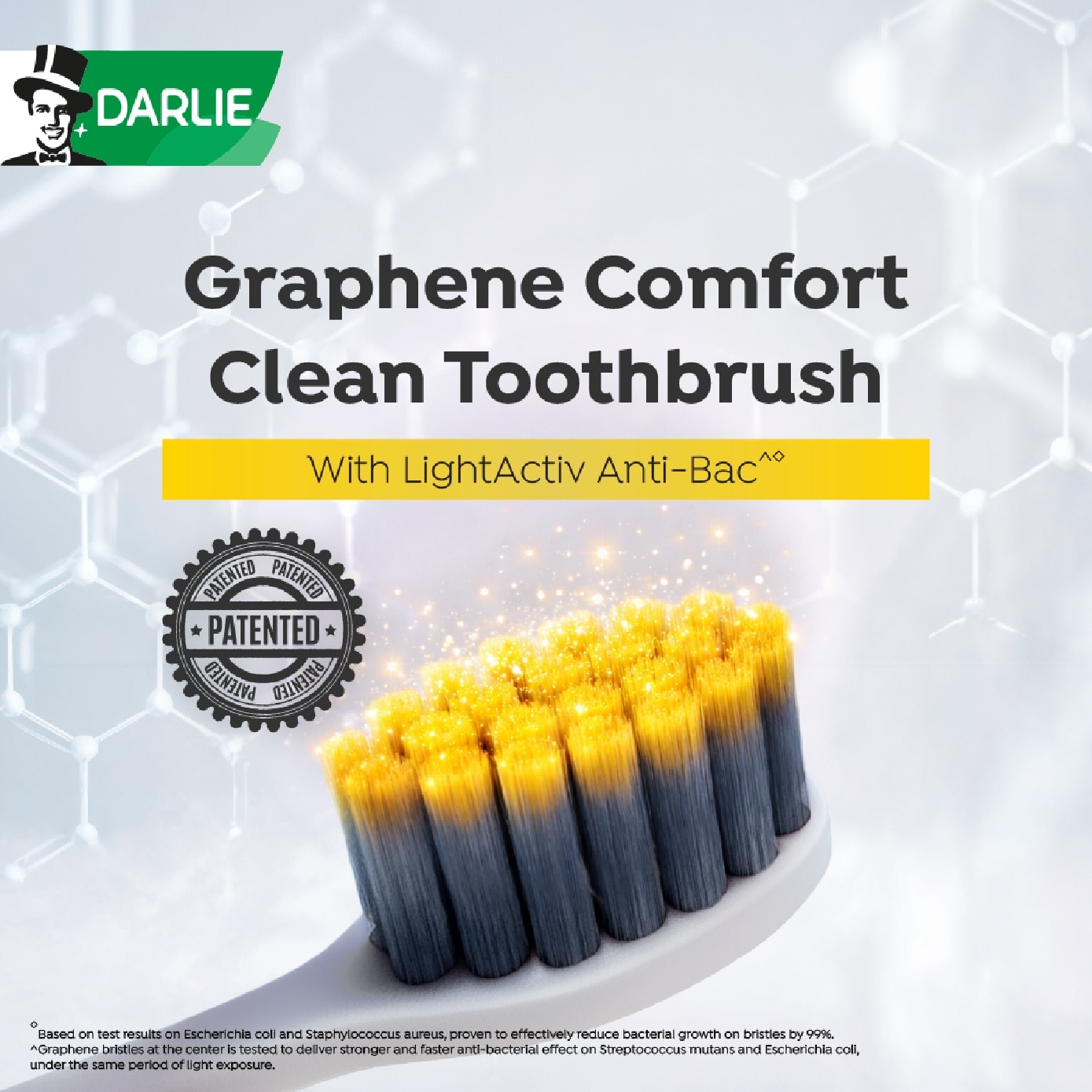 Graphene Comfort Clean Anti-Bacterial Soft and Dense Bristles Toothbrush 2s
