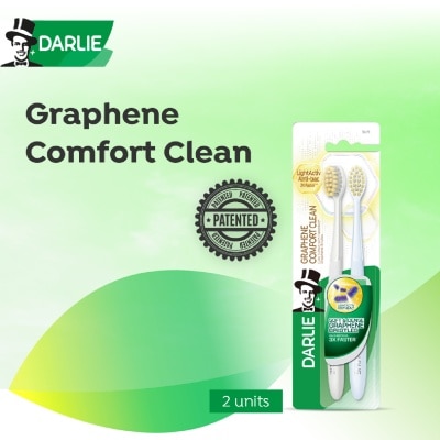 DARLIE - Graphene Comfort Clean Anti-Bacterial Soft and Dense Bristles Toothbrush 2s