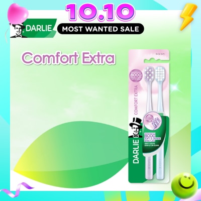 DARLIE Comfort Extra Soft & Dense Bristles Toothbrush 2s image