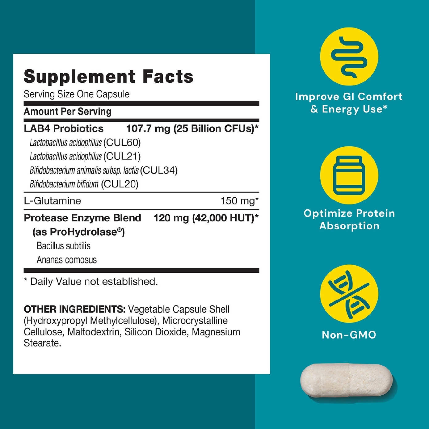 Gut Health Sport Probiotic 25B CFU Vegetarian Capsule 30s