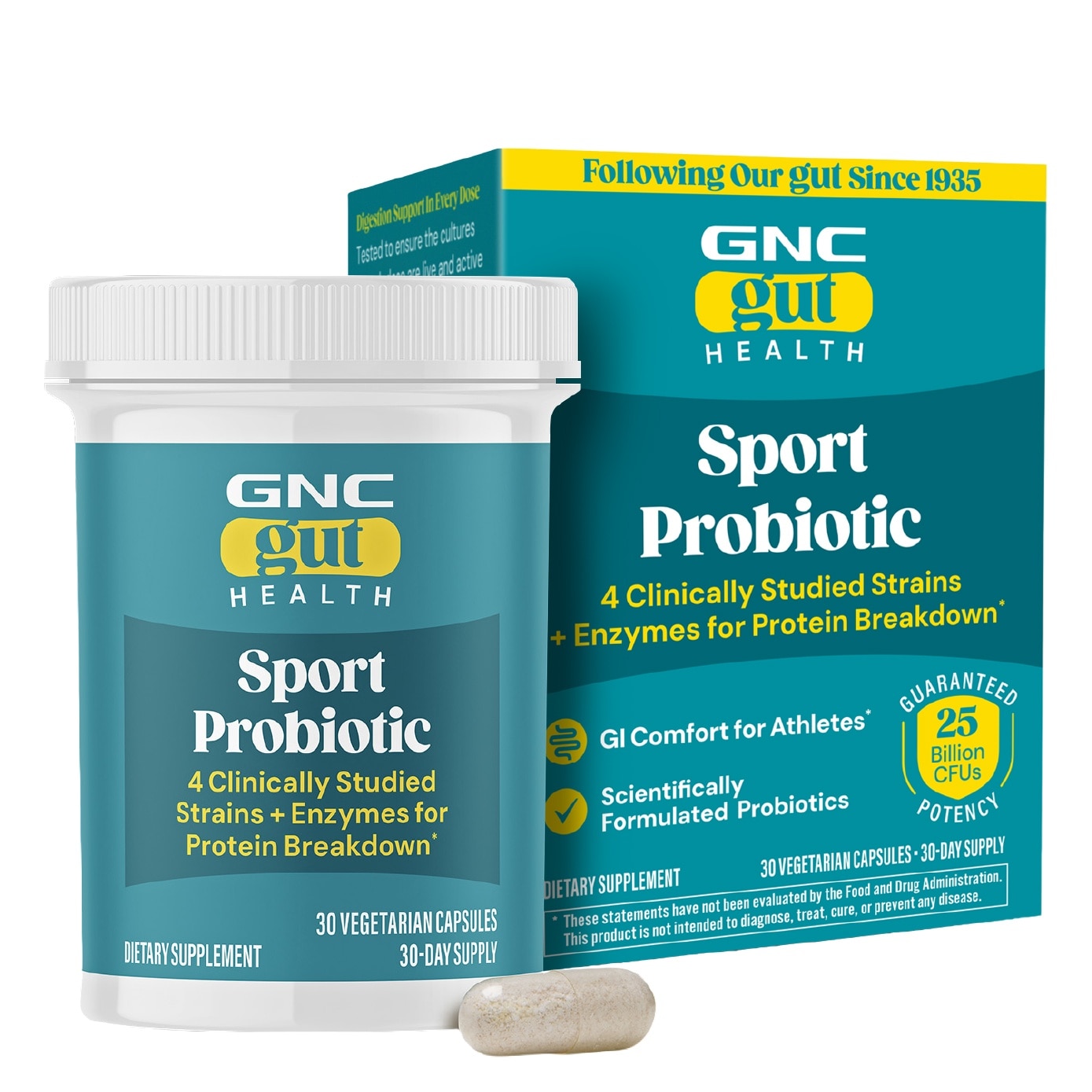 Gut Health Sport Probiotic 25B CFU Vegetarian Capsule 30s