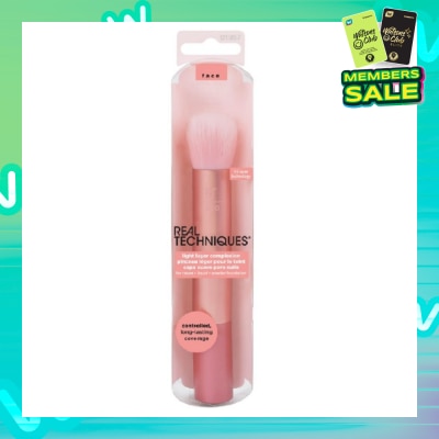 REAL TECHNIQUES No. 1957 Light Layer Complexion Brush (Suitable Use For Cream + Liquid + Powder Foundation) 1s