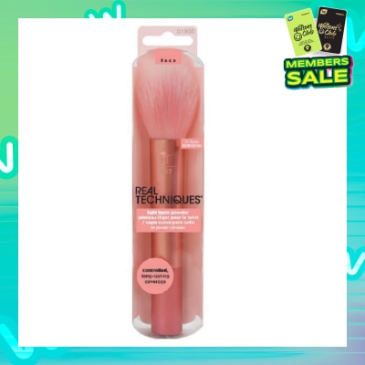 REAL TECHNIQUES No. 1958 Light Layer Powder Brush (Suitable Use For Powder Foundation + Bronzer) 1s