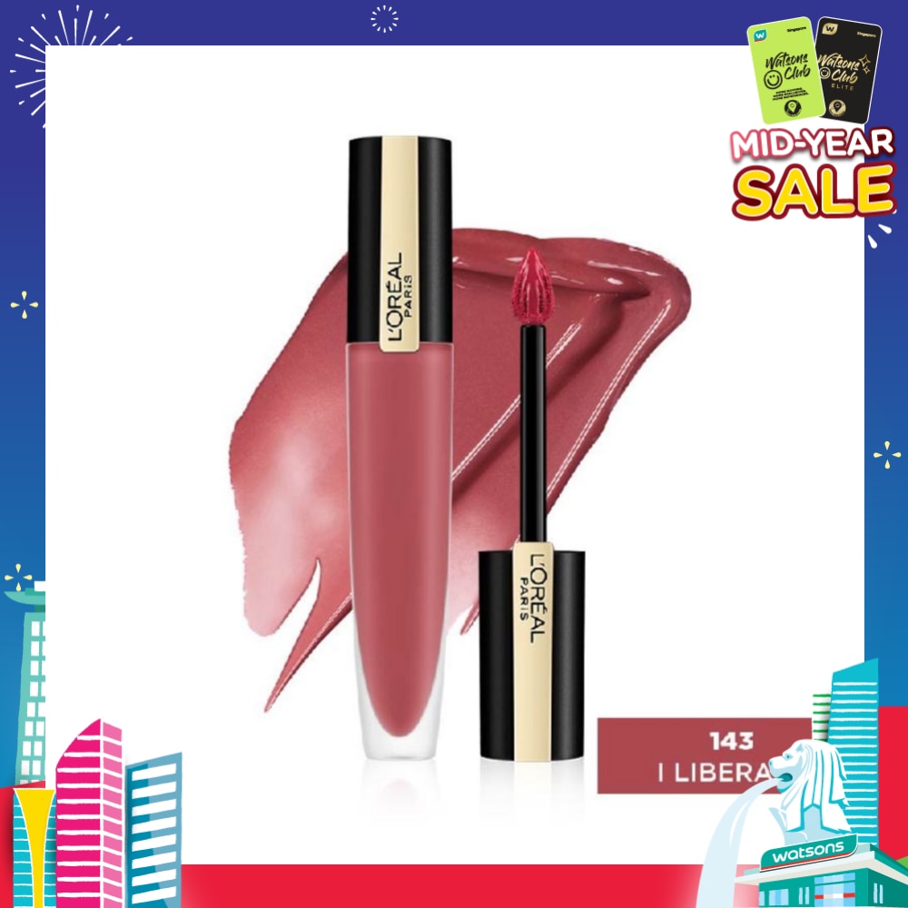 Rouge Signature Matte Lip Colour Liquid Lipstick 143 I Liberate 7ml