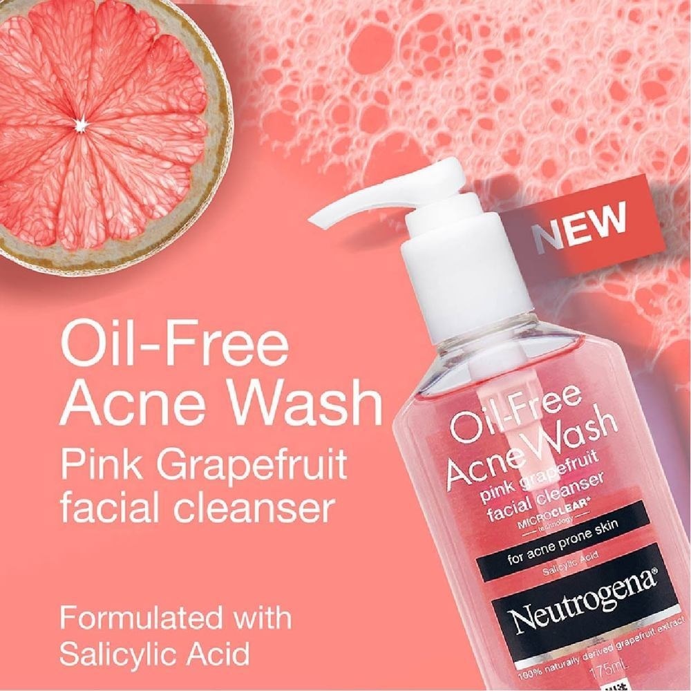 Oil Free Acne Wash Pink Grapefruit Facial Cleanser 175ml