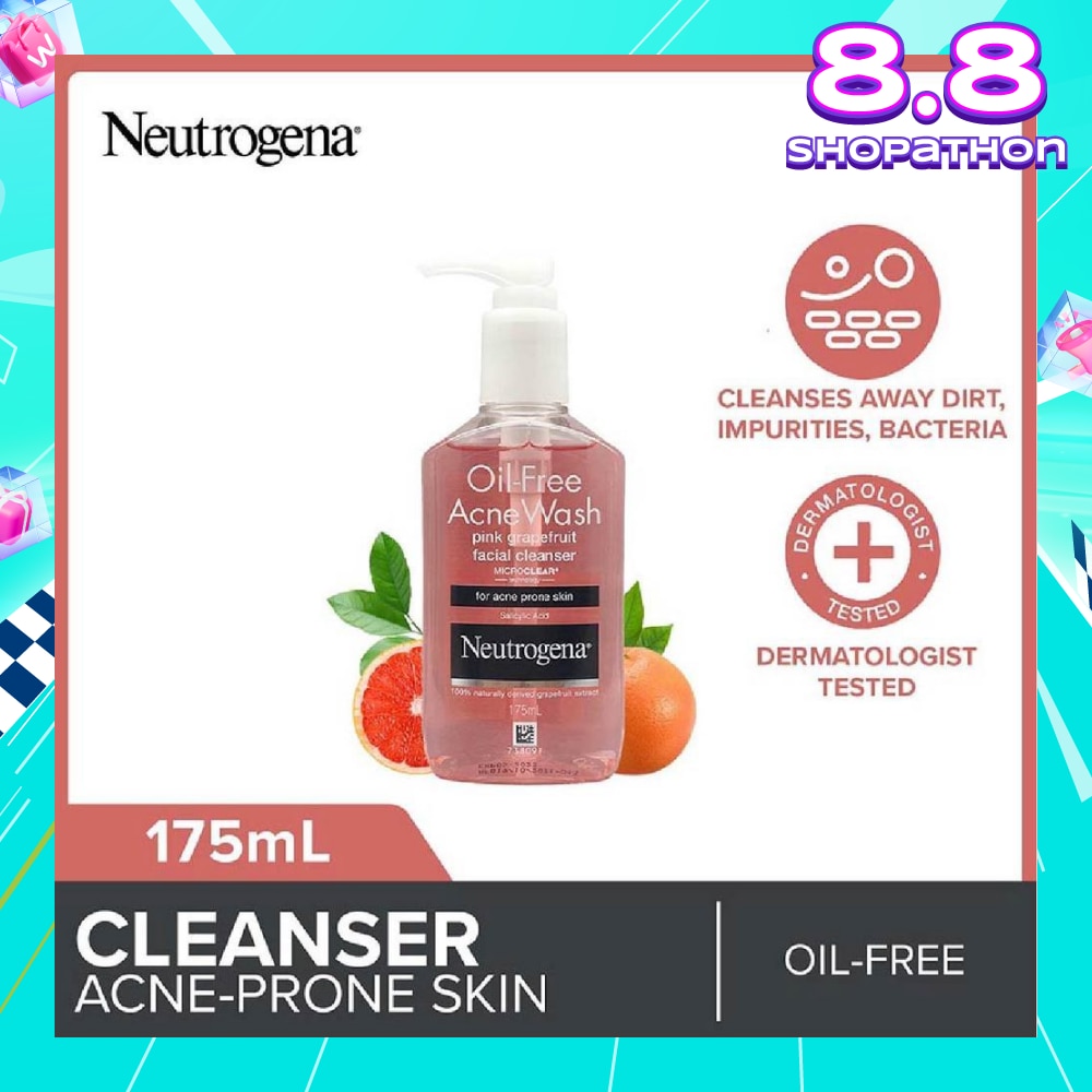 Oil Free Acne Wash Pink Grapefruit Facial Cleanser 175ml