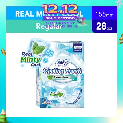 SOFY Sofy Cooling Fresh Regular Pantyliner 155mm 28s
