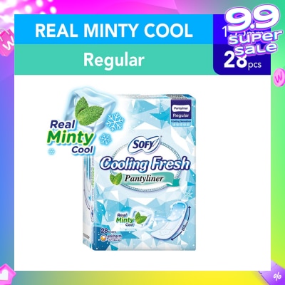 SOFY Sofy Cooling Fresh Regular Pantyliner 155mm 28s