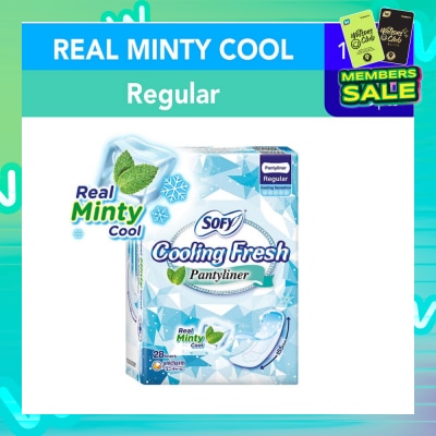 SOFY Sofy Cooling Fresh Regular Pantyliner 155mm 28s