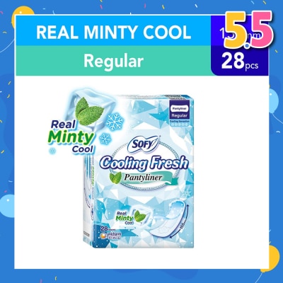 SOFY Sofy Cooling Fresh Regular Pantyliner 155mm 28s