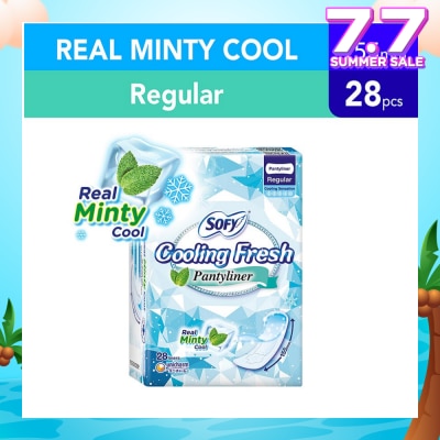 SOFY Sofy Cooling Fresh Regular Pantyliner 155mm 28s