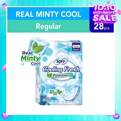 SOFY Sofy Cooling Fresh Regular Pantyliner 155mm 28s