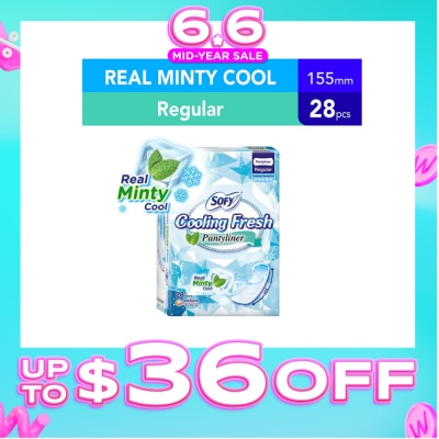 SOFY - Sofy Cooling Fresh Regular Pantyliner 155mm 28s